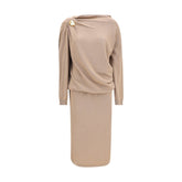 Wool long dress